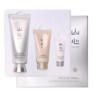 산심(山心) 순백 선크림 70g 기획 (SPF50+/PA++++)