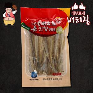 (배터짐) 탈피 연변짝태 500g 짝태 마른 명태 황태 먹태 북어 황태국