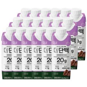 빙그레 더단백 드링크 초코맛 프로틴음료 250ml 18팩