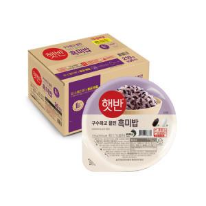 햇반 흑미밥 210g x 36개