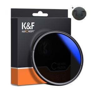 K&F Concept 72mm HMC Slim _ 가변 ND2-ND400 필터 (캡포함) AGC Glass Blue Fader ND2-400 Filter + Cap