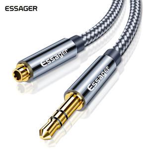 ESSAGER 몬스터 AUX 3.5mm 헤드폰 이어폰 연장 케이블