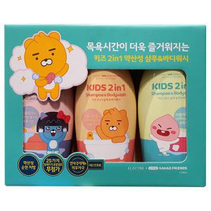 카카오 키즈 2in1 샴푸 앤 바디워시 500ml x 3개입