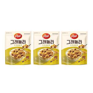 [소비기한 임박] 포스트 그래놀라 카카오호두, 510g, 3개