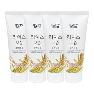 해피바스 라이스 보습 클렌징폼 200g x4