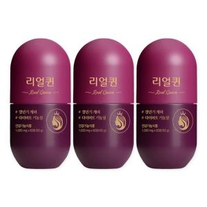 GRN 리얼퀸 다이어트 1000mg X 60정 3통 갱년기 다이어트 카테킨 회화나무열매 추출물