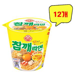 오뚜기 참깨라면 작은 컵 컵라면 65g x 12개