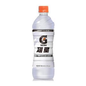 [롯데칠성음료] 게토레이 제로, 600ml, 18개