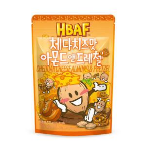 HBAF 바프 아몬드 체다치즈맛 아몬드앤프레첼 40g