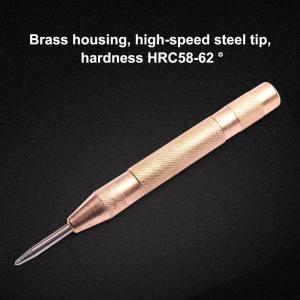 HSS 황동 자동 센터 핀 펀치 스프링 로드 마킹 시작 구멍 도구, 강철 플라스틱 목재용 HRC58-62 130mm, 신