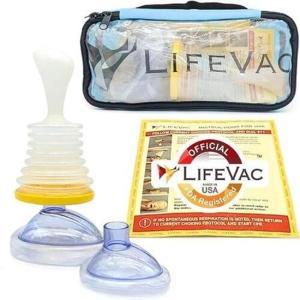 라이프백 LifeVac 여행용 키트 휴대용 흡입 구조 장치 어린이 성인용 응급 처치 기도