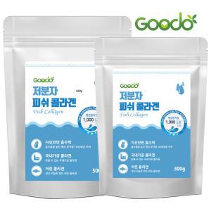 [구도] 1000da 저분자 피쉬 콜라겐 펩타이드 분말 가루 300g, 500g