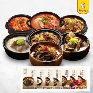 [원할머니]맛보기 14팩 세트(육개장2+설렁탕2+갈비탕2+뚝불2+된장2+김치2+부대2)