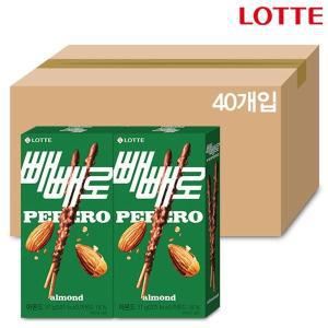 [롯데칠성]롯데 빼빼로 아몬드 37gX40개(1BOX)[33003002]