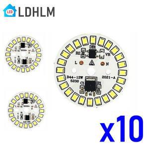 LED 칩 전구용 원형 조명 비즈 AC 220V-240V 조명용 3W 5W 7W 9W 12W 90 루멘/W 2835SMD 10 개/로트