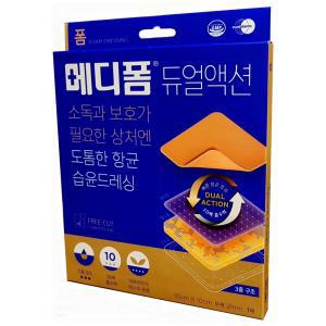 먼디파마) 메디폼 듀얼액션 10x10cmx2mm 습윤드레싱