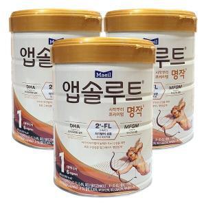 매일유업 앱솔루트 명작 2FL 분유 1단계 800g 3개