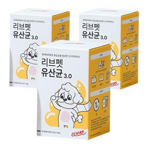 리브펫 유산균 3.0 강아지 고양이, 60g, 3개