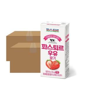 파스퇴르 전용목장 190ml 딸기우유 24입 x 2(48입)