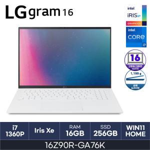 HMC/ LG 그램16 / 16Z90R-GA76K - 16GB / NVMe 256GB / WIN11H / i7-1360P / 350nit