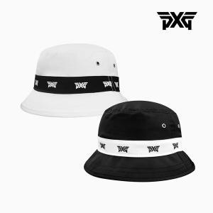 [피엑스지] PXG 공용 LOGO REPEAT BUCKET HAT 로고 벙거지모자