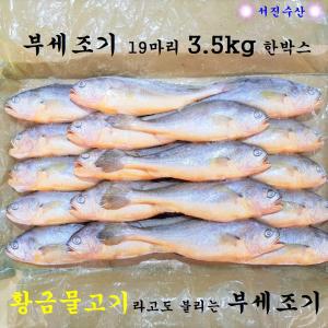 서진수산 부세조기 19마리 3.5kg 한박스