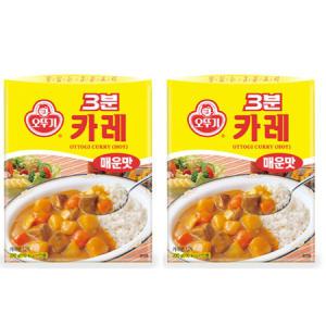 오뚜기 3분 카레 매운맛 200g 12개