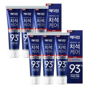 메디안 치석케어 치약 오리지날 120g 6개