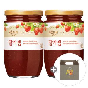 복음자리 딸기잼, 500g, 2개 + 선물용 종이가방, 1개