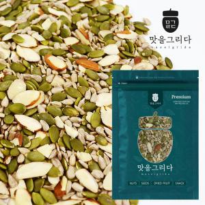 맛을 그리다 씨드믹스 500g /  베이킹 요거트 멸치볶음 반찬 토핑 호박씨 해바라기씨 아몬드슬라이스