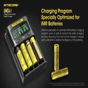 가전 부품 기존 NITECORE UMS4 UMS2 4A 지능형 배터리 충전기 IMR/리튬 이온/LiFePO4/NI-Cd/Ni-MH 18650 AA