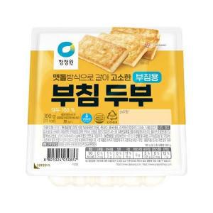 청정원 우리집 청정원 콩이가득두부(부침용) 300g 탕비실 점심 부모님식사 혼밥 반찬 술안주 아이간식 자취