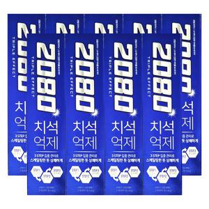 애경 2080 트리플 이펙트 치약 후레쉬민트향 120g 9개