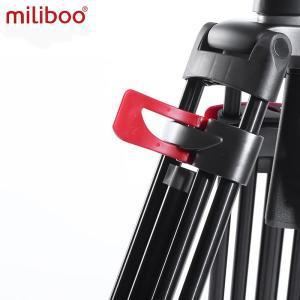 휴대용 알루미늄 유체 헤드 카메라 삼각대 캠코더  DSLR 스탠드  Miliboo MTT602A 최대 높이 76 인치