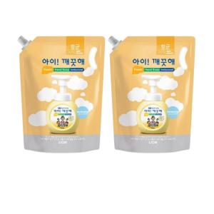 아이깨끗해 순 리필 대용량 1.8L 2개 손세정제 핸드워시 핸드솝