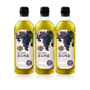 CJ제일제당 백설 포도씨유 900ml 3개