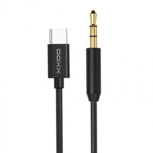 DOXX C타입 to 3.5mm AUX 오디오케이블 DX-AUX120 블랙