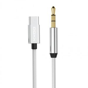 DOXX C타입 to 3.5mm AUX 오디오케이블 DX-AUX120 실버