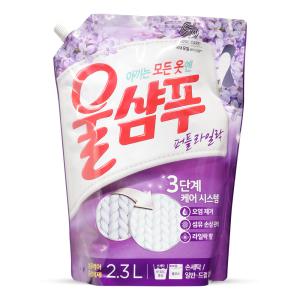 울샴푸 퍼플 라일락 겸용 리필 2.3L 1개