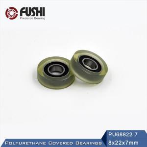 PU 688 폴리 우레탄 커버 베어링 8*22*7mm (2 Pcs) 샤프트 6mm PU68822-7 우레탄 커버 PU688 베어링