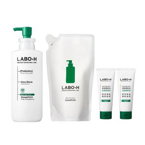 라보에이치 탈모케어 두피강화 샴푸, 400ml, 1개 + 리필, 400ml ,1개 + 증정 (샴푸, 112ml, 2개 )