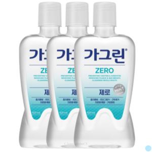 가그린 제로 입냄새 제거 원인 구강청결제 820ml X3개