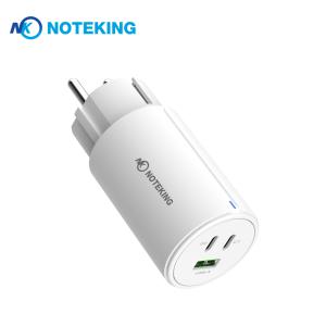 GAN 65W QC4.0 PD3 PPS 초고속 핸드폰 노트북 어댑터 충전기 USB-C USB -A 3포트 안전 접지형