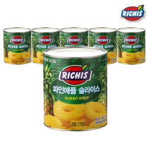 리치스 파인애플 슬라이스 3kg x 6개