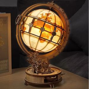 로보타임 무드등 지구본 ST003 Luminous globe DIY 입체 우드 퍼즐 키덜트