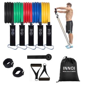 근력운동밴드 튜빙밴드 그립바 스틱 홈트 운동용 홈트 라텍스 150LB INNOI-T11