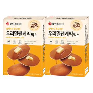 큐원 홈메이드 우리밀 팬케익믹스 430g 2개