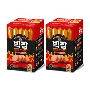 롯데햄 빅팜불닭 1200g(60gX20개입) 2곽기획 간식 소시지 매콤 알싸한 화끈한맛 어린이