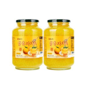 담터 겨울 따뜻한 차 꿀 유자차A 2kg X 2개