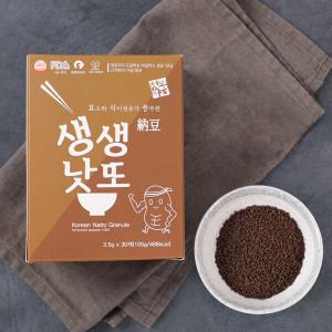 [청보마을] 프리미엄 발효 생생낫또(쥐눈이콩) 3.5g 30포 x 2박스 (총60포)